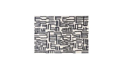 Tapis couleur navy mason script visuel produit